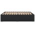 Estructura de cama sin colchón cuero sintético negro 140x190