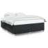 Estructura de cama sin colchón cuero sintético negro 180x200