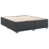 Estructura de cama sin colchón cuero sintético negro 180x200