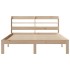 Estructura de cama con cabecero madera maciza pino 160x200