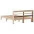 Estructura de cama con cabecero madera maciza pino 160x200
