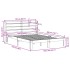 Estructura de cama con cabecero madera maciza pino 160x200