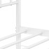 Estructura cama sin colchón con cabecero metal blanco