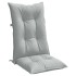 Cojines para silla respaldo alto 6 uds tela gris claro