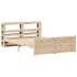 Estructura de cama con cabecero madera de pino blanco