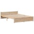 Estructura de cama con cabecero madera de pino blanco