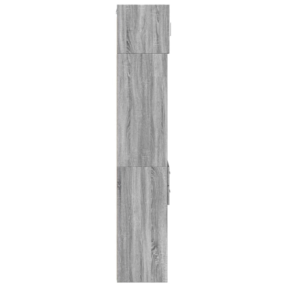 Armario estrecho madera ingeniería gris Sonoma 40x42,5x225