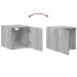 Armario estrecho madera ingeniería gris Sonoma 40x42,5x225