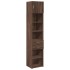 Armario estrecho madera ingeniería marrón roble 45x42,5x225