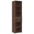 Armario estrecho madera ingeniería marrón roble 45x42,5x225