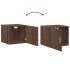Armario estrecho madera ingeniería marrón roble 45x42,5x225