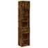 Armario estrecho madera ingeniería roble ahumado 45x42,5x225
