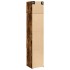 Armario estrecho madera ingeniería roble ahumado 45x42,5x225