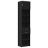 Armario estrecho madera de ingeniería negro 50x42,5x225