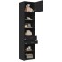 Armario estrecho madera de ingeniería negro 50x42,5x225