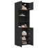 Armario de madera de ingeniería negro 70x42,5x225