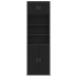 Armario de madera de ingeniería negro 70x42,5x225