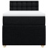 Cama box spring con colchón tela negro 80x200