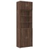 Armario de madera ingeniería marrón roble 70x42,5x225