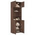 Armario de madera ingeniería marrón roble 70x42,5x225