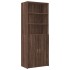 Armario de madera ingeniería marrón roble 70x42,5x225