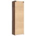 Armario de madera ingeniería marrón roble 70x42,5x225