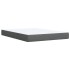 Cama box spring con colchón tela gris oscuro 140x190