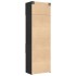 Armario de madera de ingeniería negro 70x42,5x225