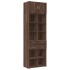 Armario de madera ingeniería marrón roble 70x42,5x225