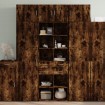 Armario de madera de ingeniería roble ahumado 70x42,5x225 cm