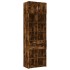 Armario de madera de ingeniería roble ahumado 70x42,5x225