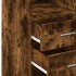 Armario de madera de ingeniería roble ahumado 70x42,5x225