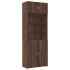 Armario de madera de ingeniería marrón roble 80x42,5x225
