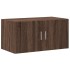 Armario de madera de ingeniería marrón roble 80x42,5x225