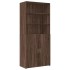 Armario de madera de ingeniería marrón roble 80x42,5x225
