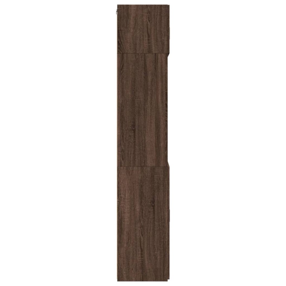 Armario de madera de ingeniería marrón roble 80x42,5x225