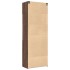 Armario de madera de ingeniería marrón roble 80x42,5x225
