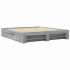 Estructura de cama sin colchón gris Sonoma 180x200