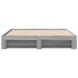 Estructura de cama sin colchón gris Sonoma 180x200