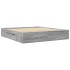 Estructura de cama sin colchón gris Sonoma 180x200