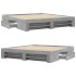 Estructura de cama sin colchón gris Sonoma 180x200