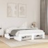 Estructura de cama sin colchón blanca 160x200