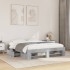 Estructura de cama sin colchón gris hormigón 160x200