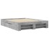 Estructura de cama sin colchón gris hormigón 160x200