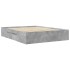 Estructura de cama sin colchón gris hormigón 160x200