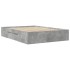 Estructura de cama madera de ingeniería gris hormigón
