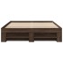 Estructura de cama sin colchón madera marrón roble 120x190