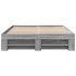 Estructura de cama madera de ingeniería gris Sonoma 120x200