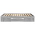 Estructura de cama madera de ingeniería gris Sonoma 120x200