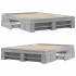 Estructura de cama madera de ingeniería gris Sonoma 120x200